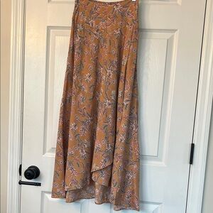 Elegant Floral Wrap Skirt